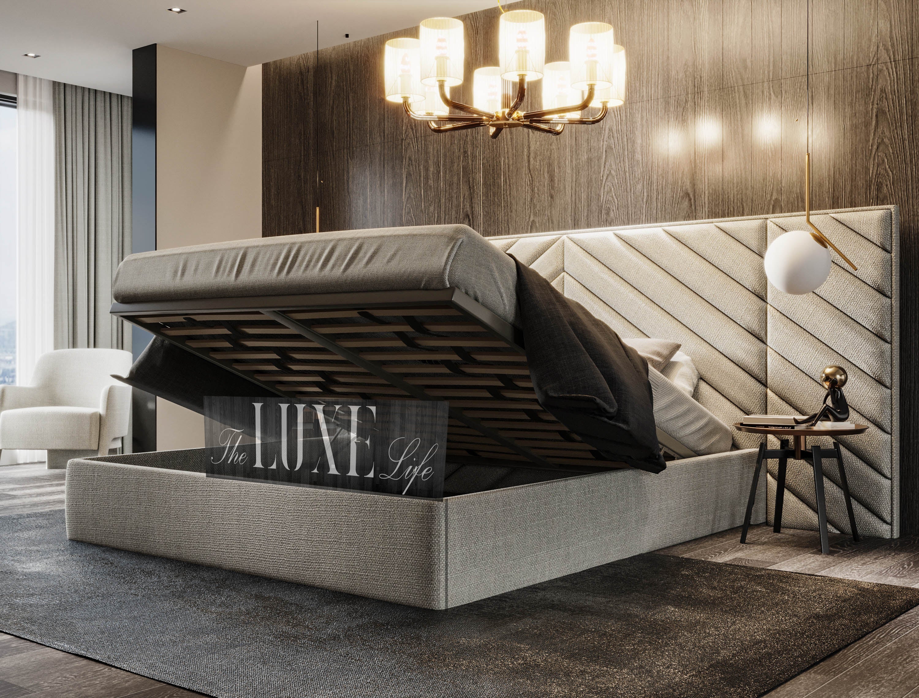 Armani Chesterfield Cross Panel Bed The Luxe Life